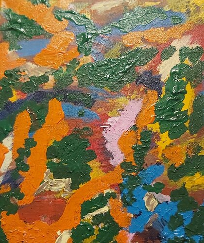 xxx25-002 kunterbunt bund by Michael Hoos, Painting for Sale on Singulart