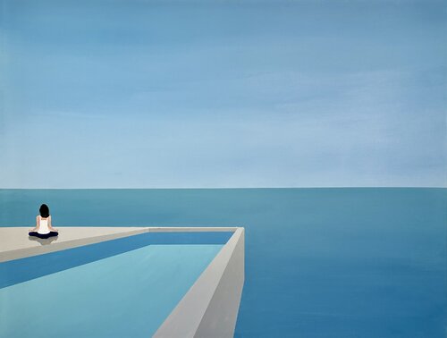 Sukhasana by Antoine GODDEFROY, Painting for Sale on Singulart