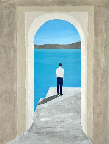 San Giulio by Antoine GODDEFROY, Painting for Sale on Singulart