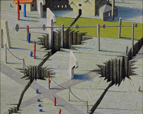 Crossroads near Littburg di Knut Müller, Pittura in vendita su Singulart