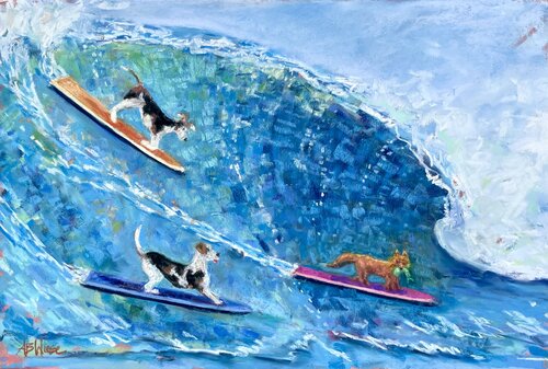 Thrill of the Chase (part II) di Allison Wiese, Pittura in vendita su Singulart