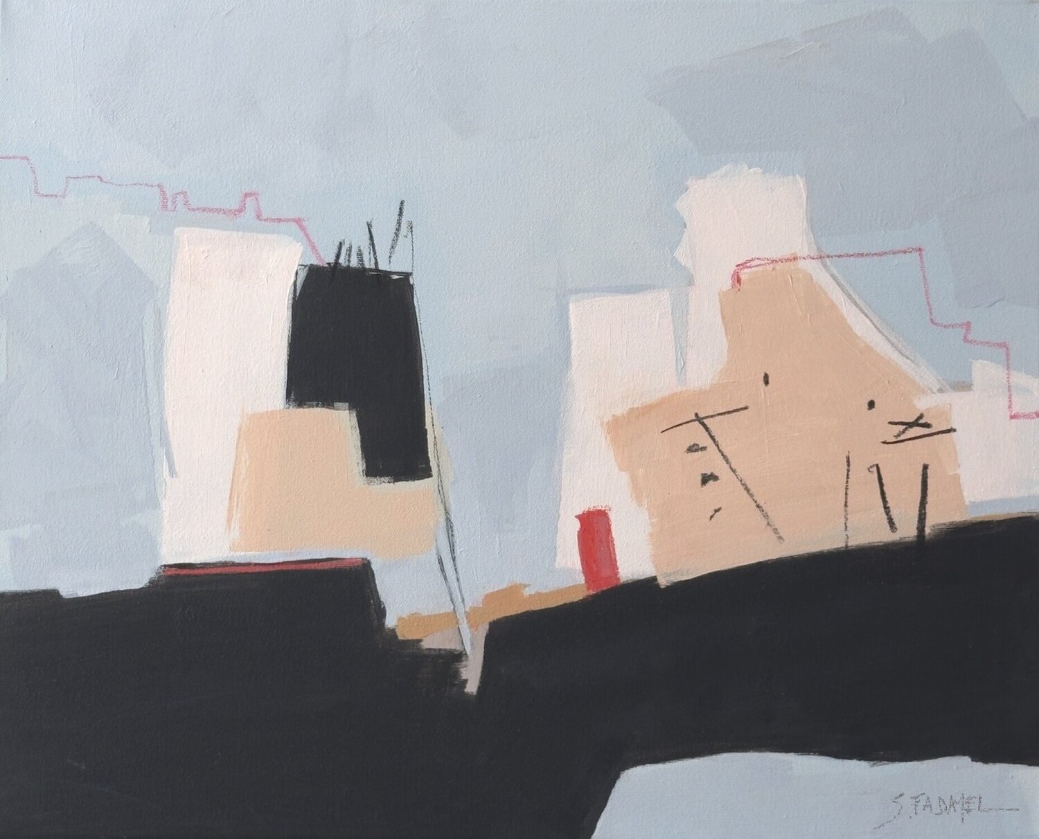 Fracture Sandra Fadayel Original painting for sale