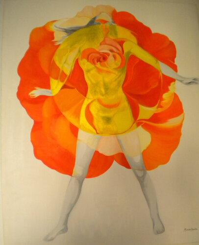 ´´ IRRADIANDO EN AMOR INCONDICIONAL´ de Mercedes Aparicio, Pintura a la venta en Singulart