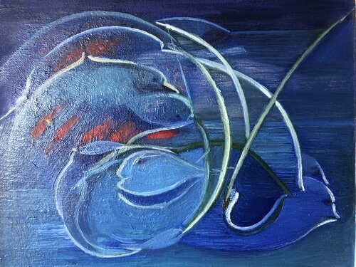 ´ PECES, LA PESCA´ von Mercedes Aparicio, Malerei kaufen auf Singulart