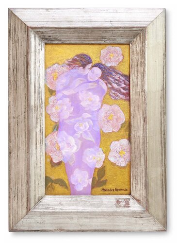 ´ HOMBRE Y MUJER ENTRE ROSAS´ di Mercedes Aparicio, Pittura in vendita su Singulart