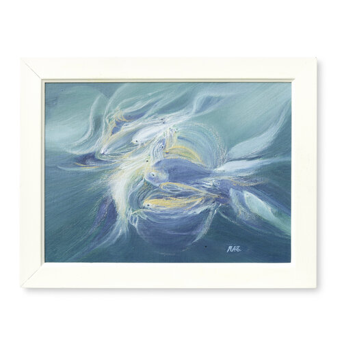 ´ PECES EN EL FONDO DEL MAR´´ di Mercedes Aparicio, Pittura in vendita su Singulart