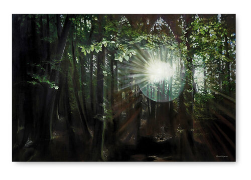 EL BOSQUE, UN LUGAR SAGRADO de Mercedes Aparicio, Pintura a la venta en Singulart