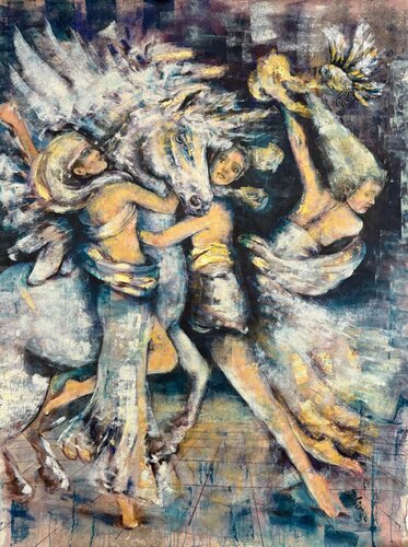 Pegasus par Dhira Barein, Peinture en vente sur Singulart