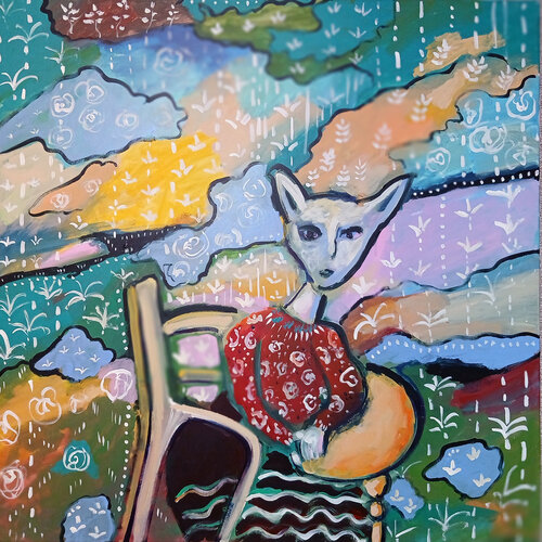 Chat paisible de caroline Kasteller, Pintura a la venta en Singulart