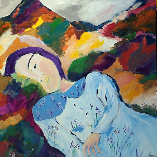 L'ancrage by caroline Kasteller, 油畫 for Sale on Singulart