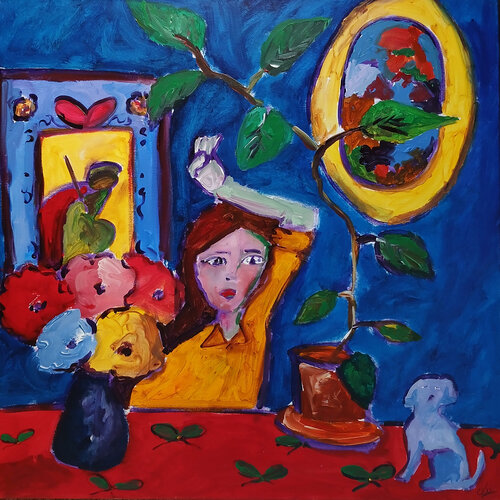 Les jolies bibelots par caroline Kasteller, Peinture en vente sur Singulart