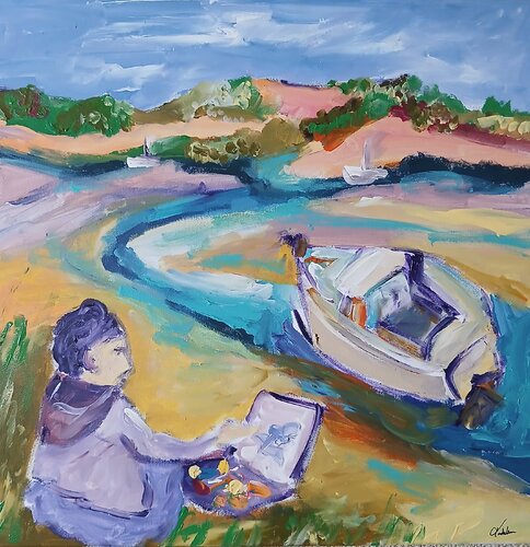 Peindre sa Bretagne de caroline Kasteller, Pintura a la venta en Singulart