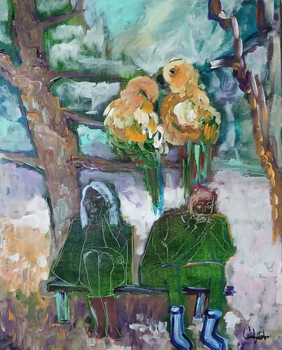 La dispute van caroline Kasteller, Schilderij te koop op Singulart