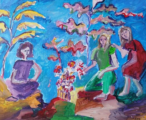 Sororité von caroline Kasteller, Malerei kaufen auf Singulart