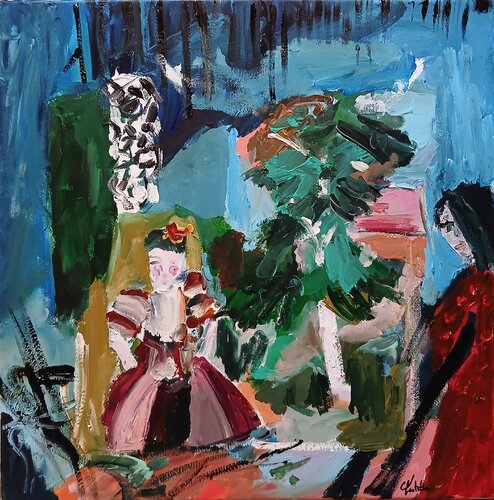 Souvenirs poupées di caroline Kasteller, Pittura in vendita su Singulart