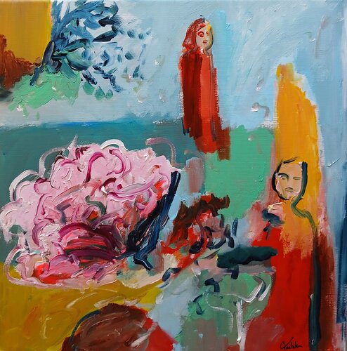 Le pouvoir de Camélia par caroline Kasteller, Peinture en vente sur Singulart