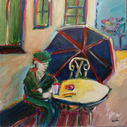 La terrasse de Braque van caroline Kasteller, Schilderij te koop op Singulart