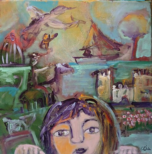 Histoires d'enfance van caroline Kasteller, Schilderij te koop op Singulart