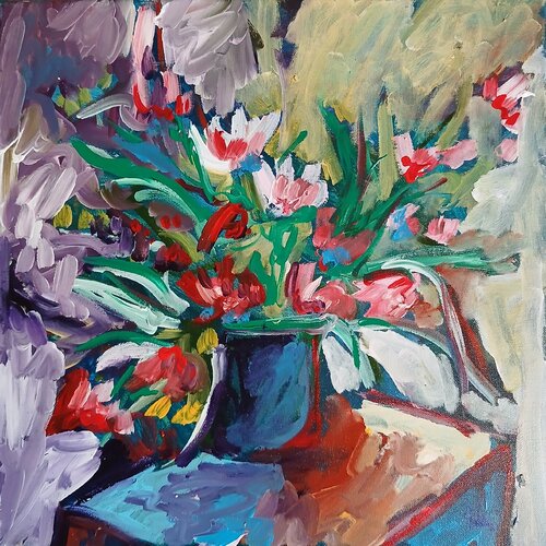 Le bouquet de mai von caroline Kasteller, Malerei kaufen auf Singulart