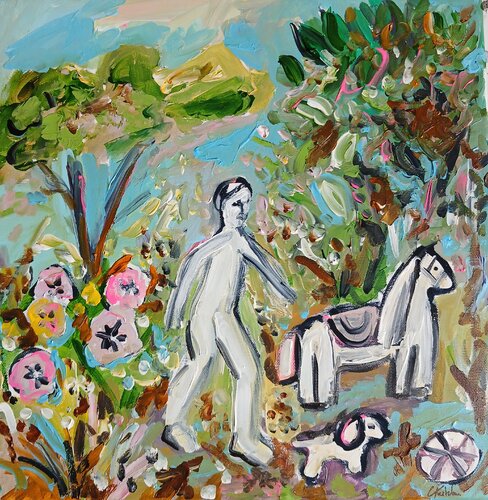 Retour en enfance von caroline Kasteller, Malerei kaufen auf Singulart