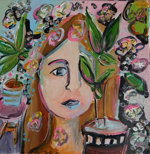 Pivoines von caroline Kasteller, Malerei kaufen auf Singulart