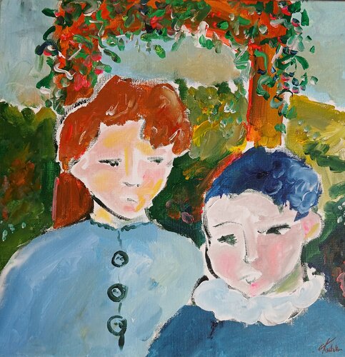 Portrait d'un dimanche di caroline Kasteller, Pittura in vendita su Singulart