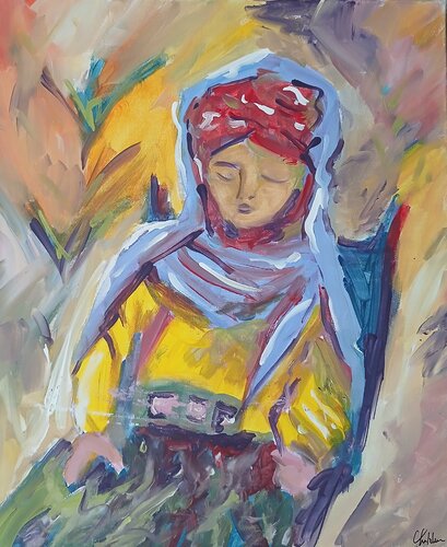 Isabelle Eberhardt von caroline Kasteller, Malerei kaufen auf Singulart