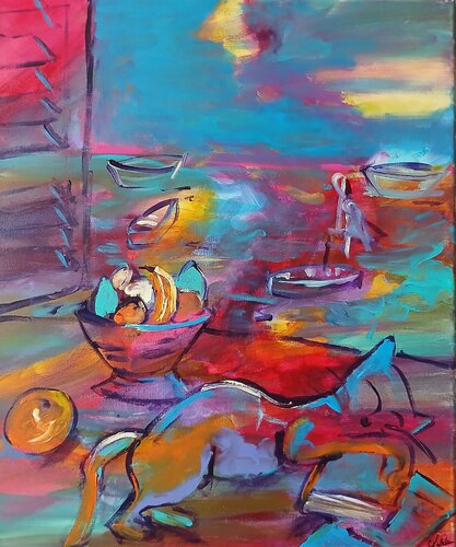 La sieste von caroline Kasteller, Malerei kaufen auf Singulart