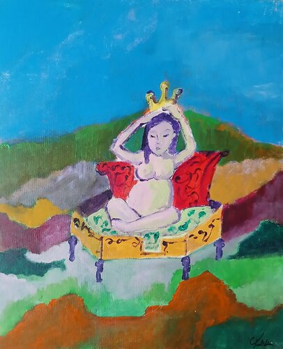 Le sacre de la maternité di caroline Kasteller, Pittura in vendita su Singulart