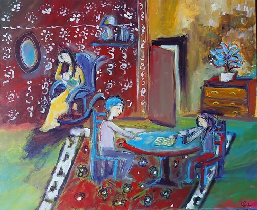 L'arrivée du petit frère de caroline Kasteller, Pintura a la venta en Singulart