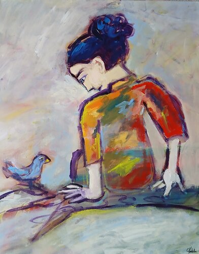 Haut perchée di caroline Kasteller, Pittura in vendita su Singulart