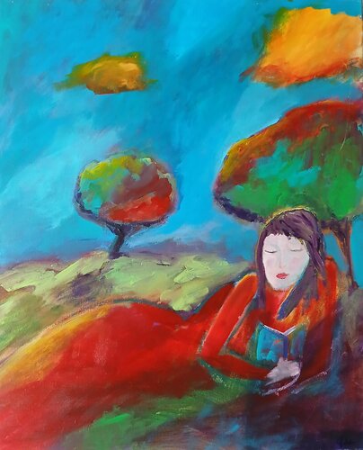 La détente von caroline Kasteller, Malerei kaufen auf Singulart