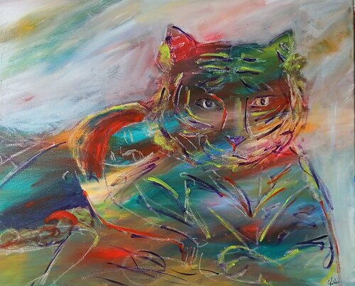 Figure d'attachement di caroline Kasteller, Pittura in vendita su Singulart