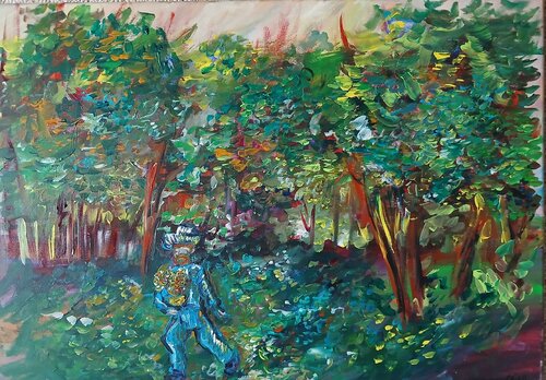 Le bois de Vincent van caroline Kasteller, Schilderij te koop op Singulart