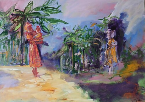 Martinique 1953 von caroline Kasteller, Malerei kaufen auf Singulart