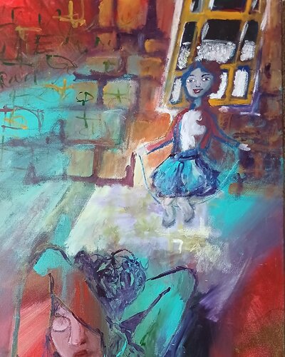 Le souvenir di caroline Kasteller, Pittura in vendita su Singulart