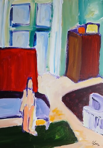 La solitude di caroline Kasteller, Pittura in vendita su Singulart