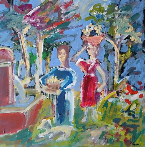 La fontaine di caroline Kasteller, Pittura in vendita su Singulart