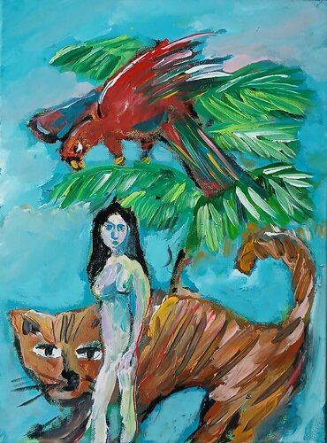 Eve by caroline Kasteller, Painting for Sale on Singulart