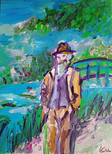 La promenade de Manet van caroline Kasteller, Schilderij te koop op Singulart