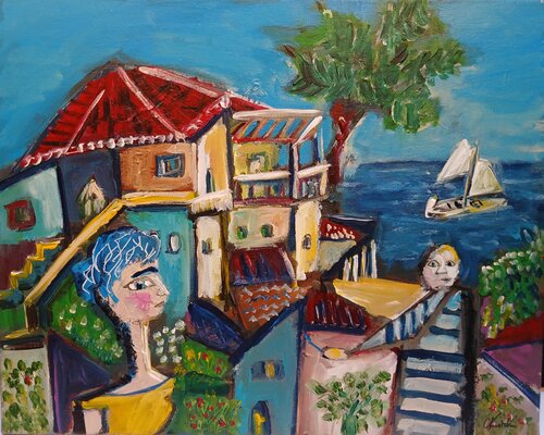 Le panorama de Picasso by caroline Kasteller, Painting for Sale on Singulart