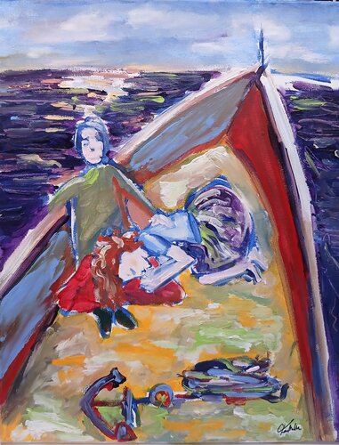 L'horizon d'amour by caroline Kasteller, Painting for Sale on Singulart