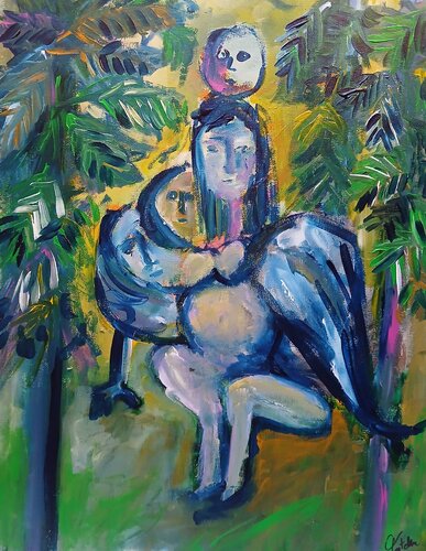 Le Totem von caroline Kasteller, Malerei kaufen auf Singulart