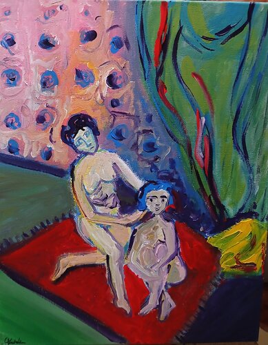 la toilette by caroline Kasteller, Painting for Sale on Singulart