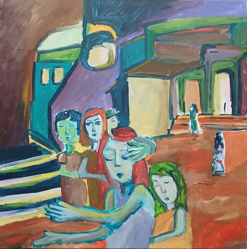 Le passage di caroline Kasteller, Pittura in vendita su Singulart