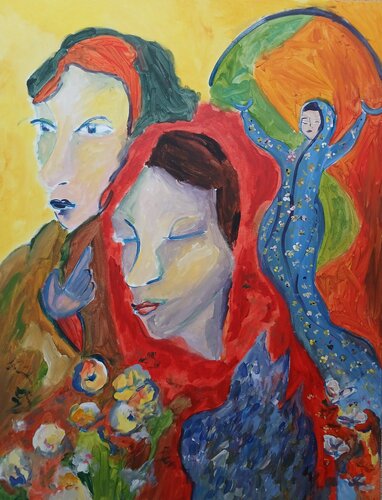 Féminin sacré di caroline Kasteller, Pittura in vendita su Singulart