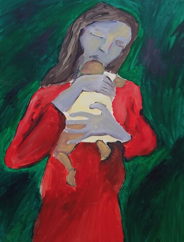 L'amour maternel van caroline Kasteller, Schilderij te koop op Singulart