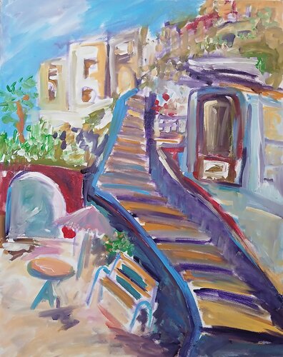 Solitude Italienne di caroline Kasteller, Pittura in vendita su Singulart