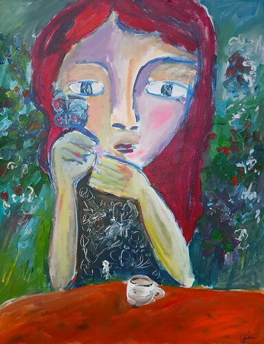 La tasse by caroline Kasteller, 회화 for Sale on Singulart