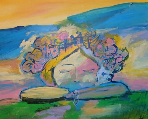 Sérénité by caroline Kasteller, Painting for Sale on Singulart